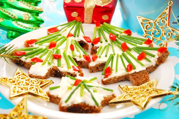 Desayuno de Navidad para el niño — Foto de Stock