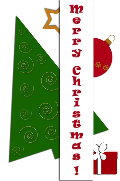 Design de cartão de Natal com saudações — Fotografia de Stock