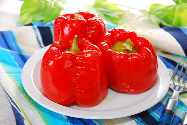 Pečené červené papriky — Stockfoto