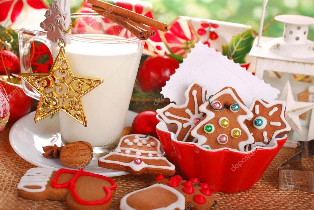 milk and cookies for santa