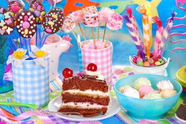 sweets for children birthday party clipart