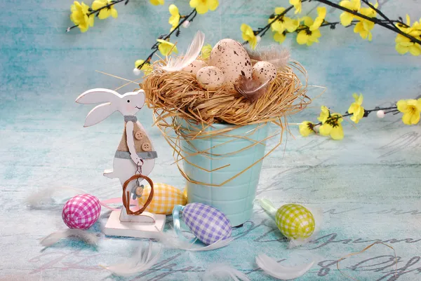 Easter decoration in pastel colors — Stock Photo, Image