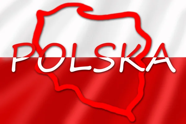 Symbol Polska — Zdjęcie stockowe