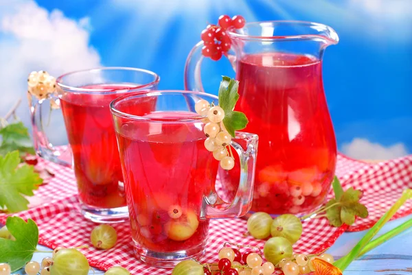신선한 여름 과일 설탕에 절인 과일 — 스톡 사진