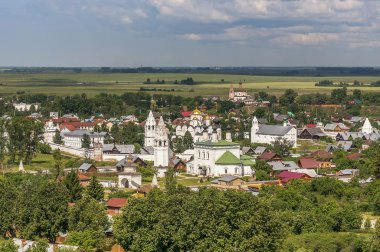 Suzdal, a view of the Holy Protection Convent clipart