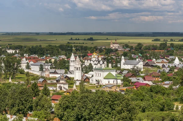 Suzdal, widok klasztoru Świętego ochrony — Zdjęcie stockowe