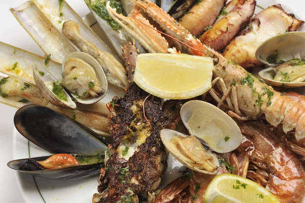 Fried seafood — Stock Photo, Image