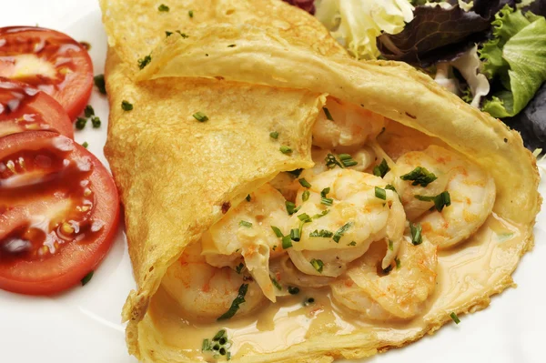 Shrimp crepe — Stock Photo, Image