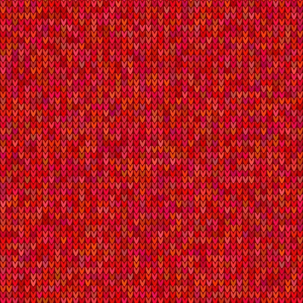 Modèle de pull tricoté rouge — Image vectorielle