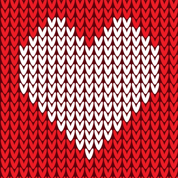 Motif sans couture avec coeur — Image vectorielle