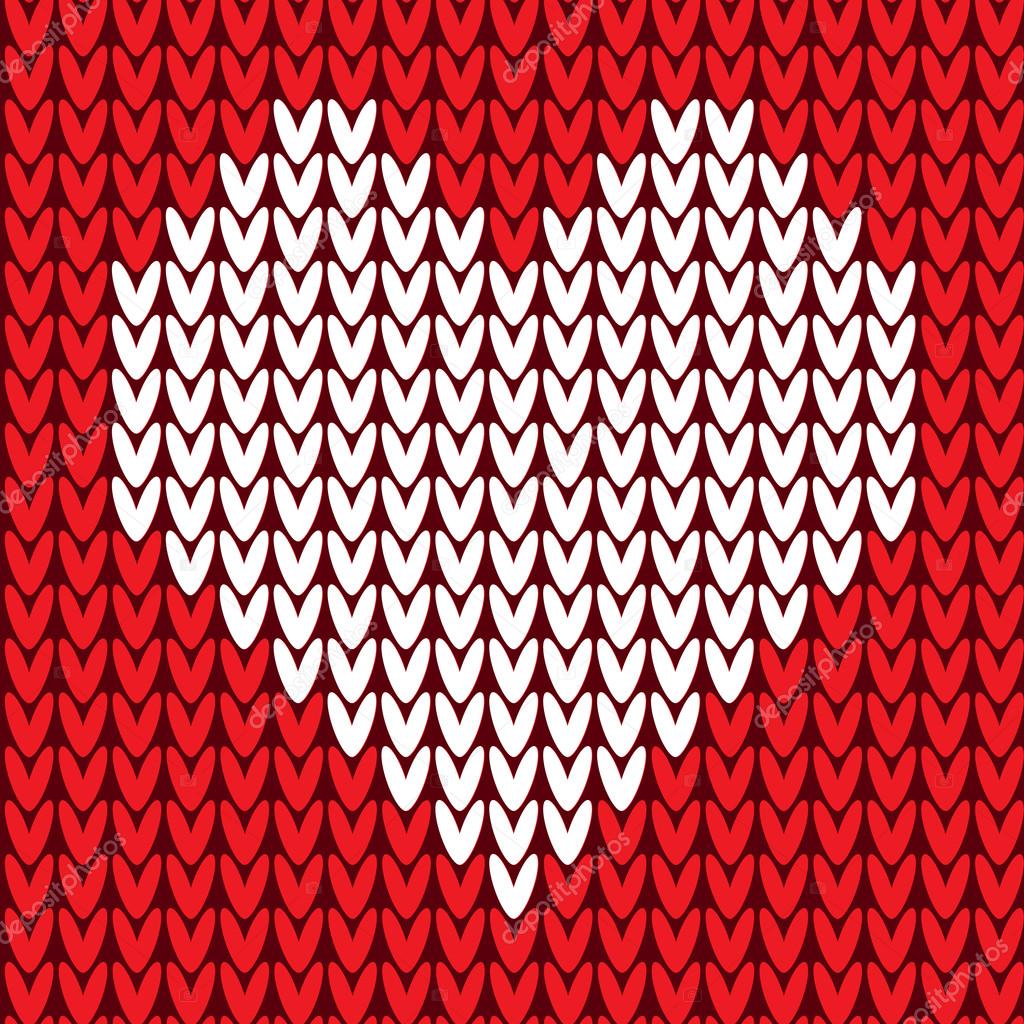 Seamless pattern with heart