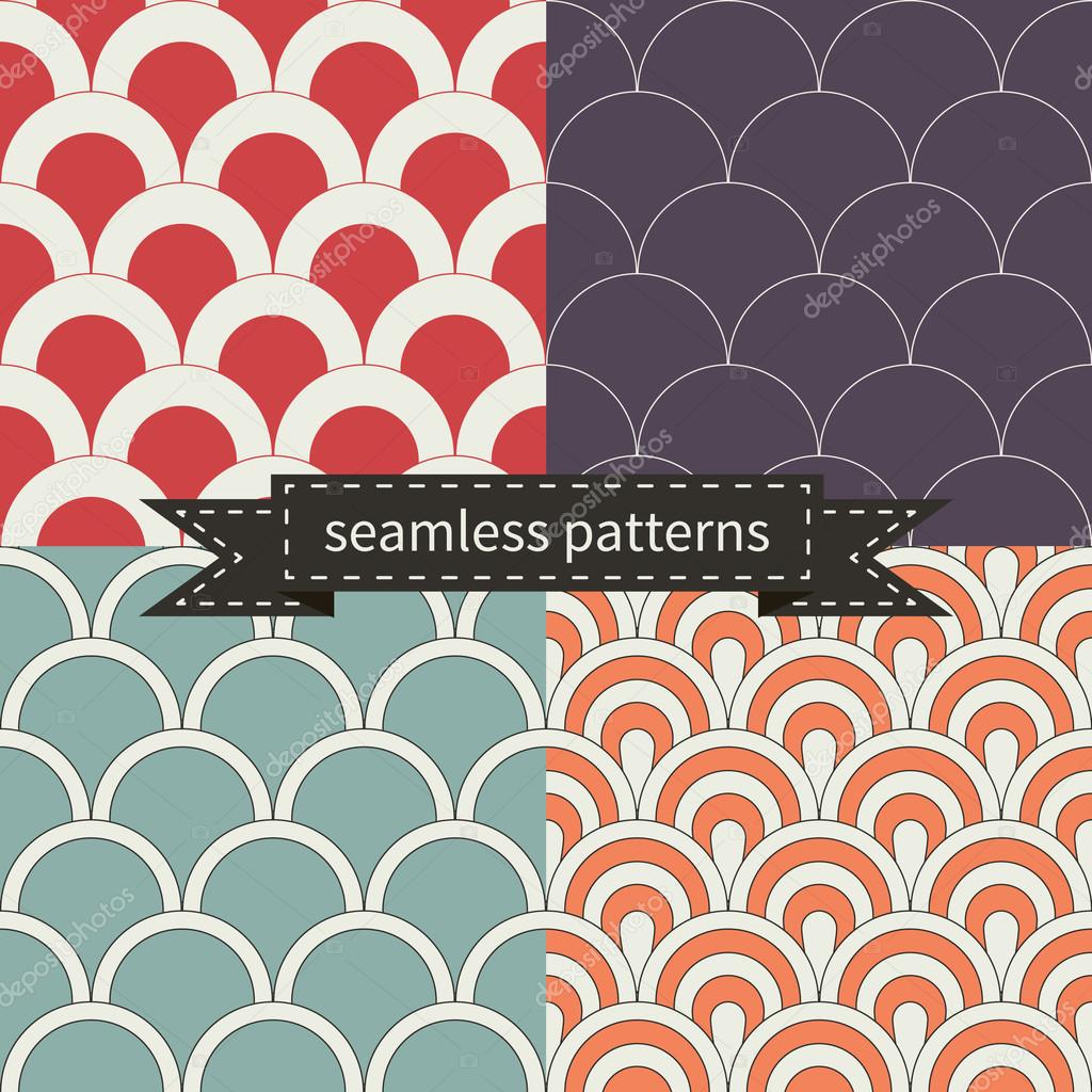 retro seamless patterns