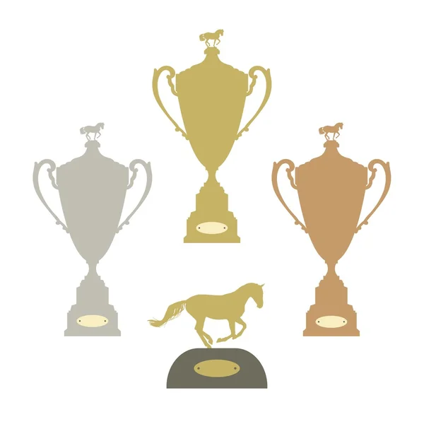 Sports trophies — Stock Vector