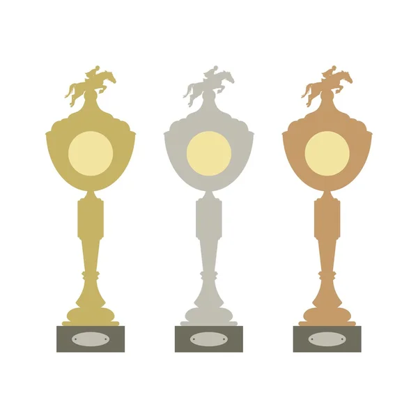 Sports trophies — Stock Vector