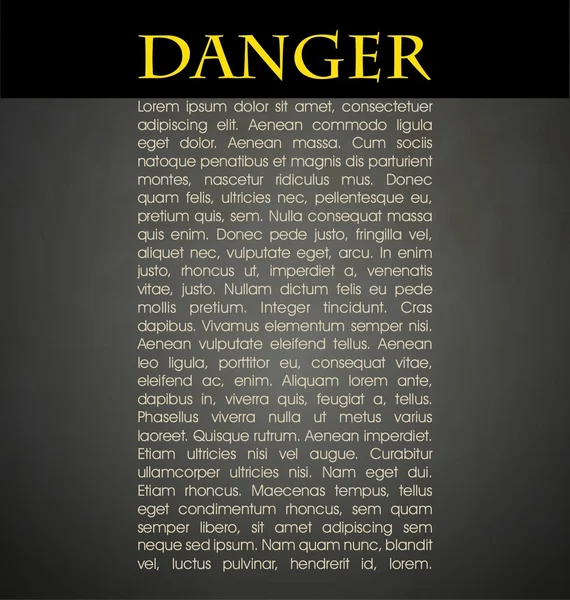 Danger — Image vectorielle