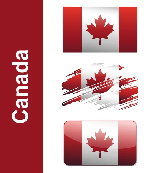 Bandera canada — Archivo Imágenes Vectoriales