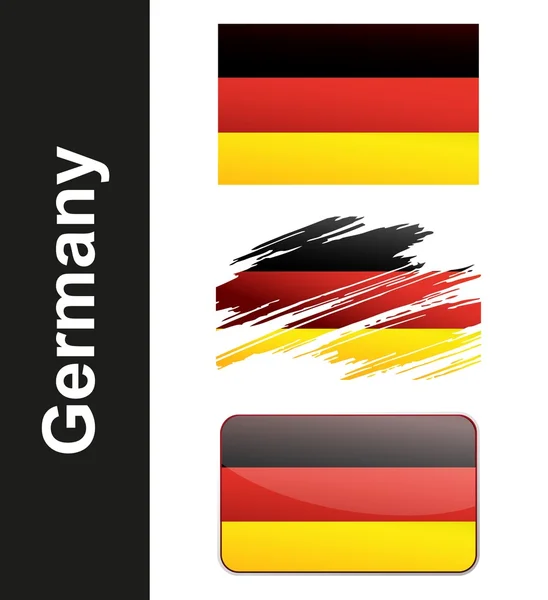 Almanya bayrağı — Stok Vektör