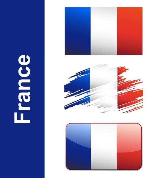 Fransa bayrağı — Stok Vektör