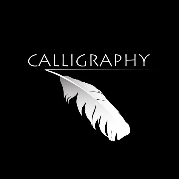 Pluma caligráfica — Vector de stock