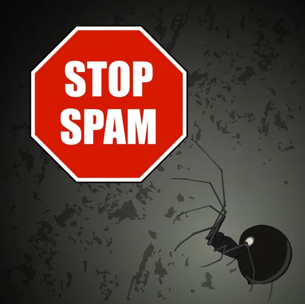 Fermare lo spam — Vettoriale Stock