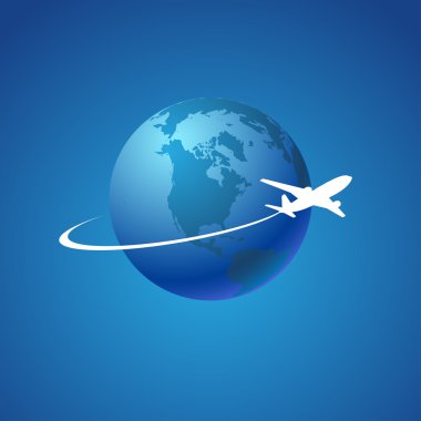 Uçak sembolü vektör tasarımı