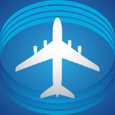 Uçak sembolü vektör tasarımı