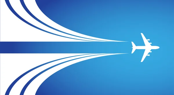 Uçak sembolü vektör tasarımı — Stok Vektör