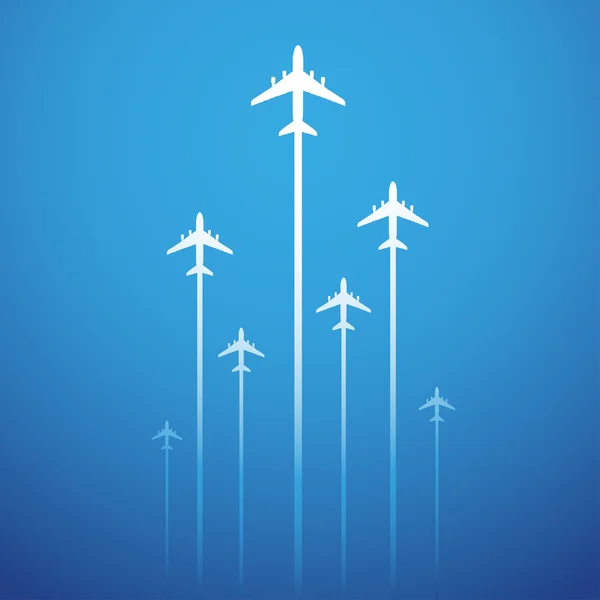 Aviashow-repülő szimbólum vector design — Stock Vector