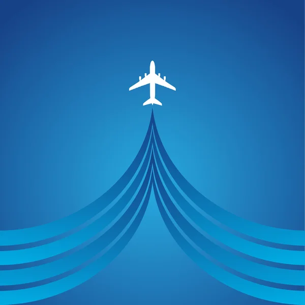 Flygplanssymbolvektorns utformning — Stock vektor
