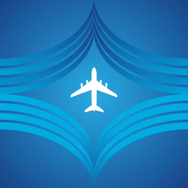 Diseño de vector de símbolo de avión — Vector de stock