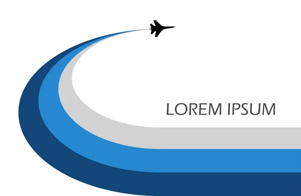 Desain vektor simbol Aviashow-Airplane - Stok Vektor