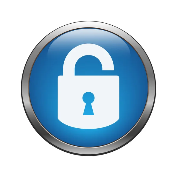 Unlock crack icon — Stock Vector
