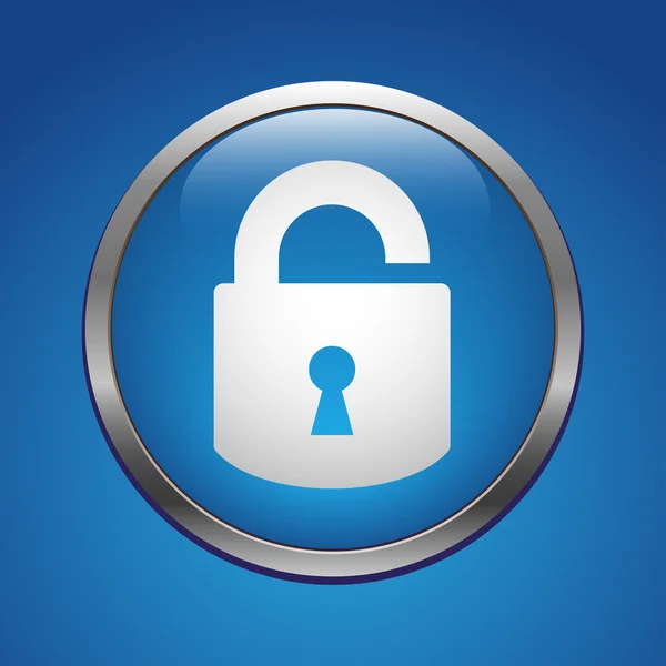 Unlock crack icon — Stock Vector