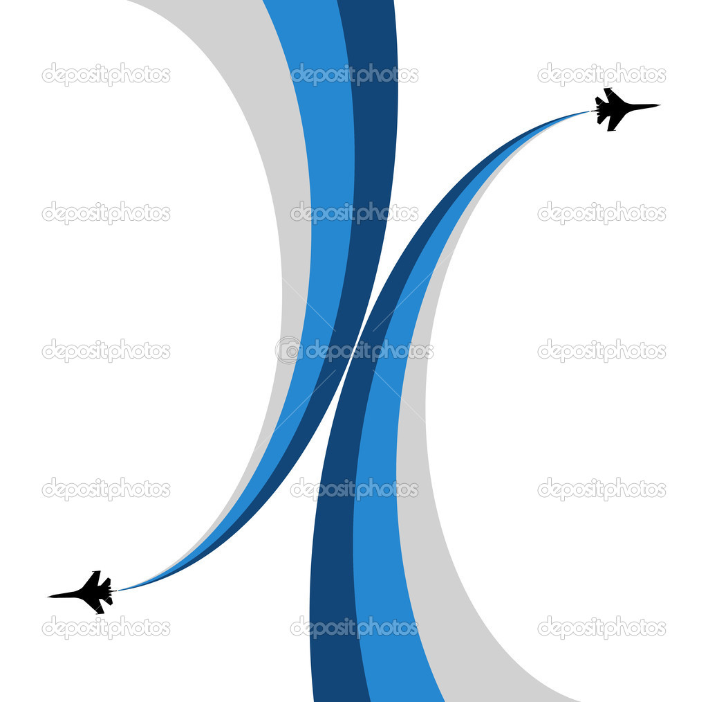 Aviashow-Airplane symbol vector design