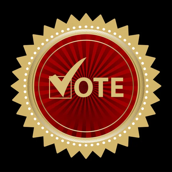 Symboles de vote conception vectorielle élection présidentielle — Image vectorielle