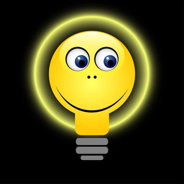 Concept - bulb icon with innovation idea. — Stock Vector