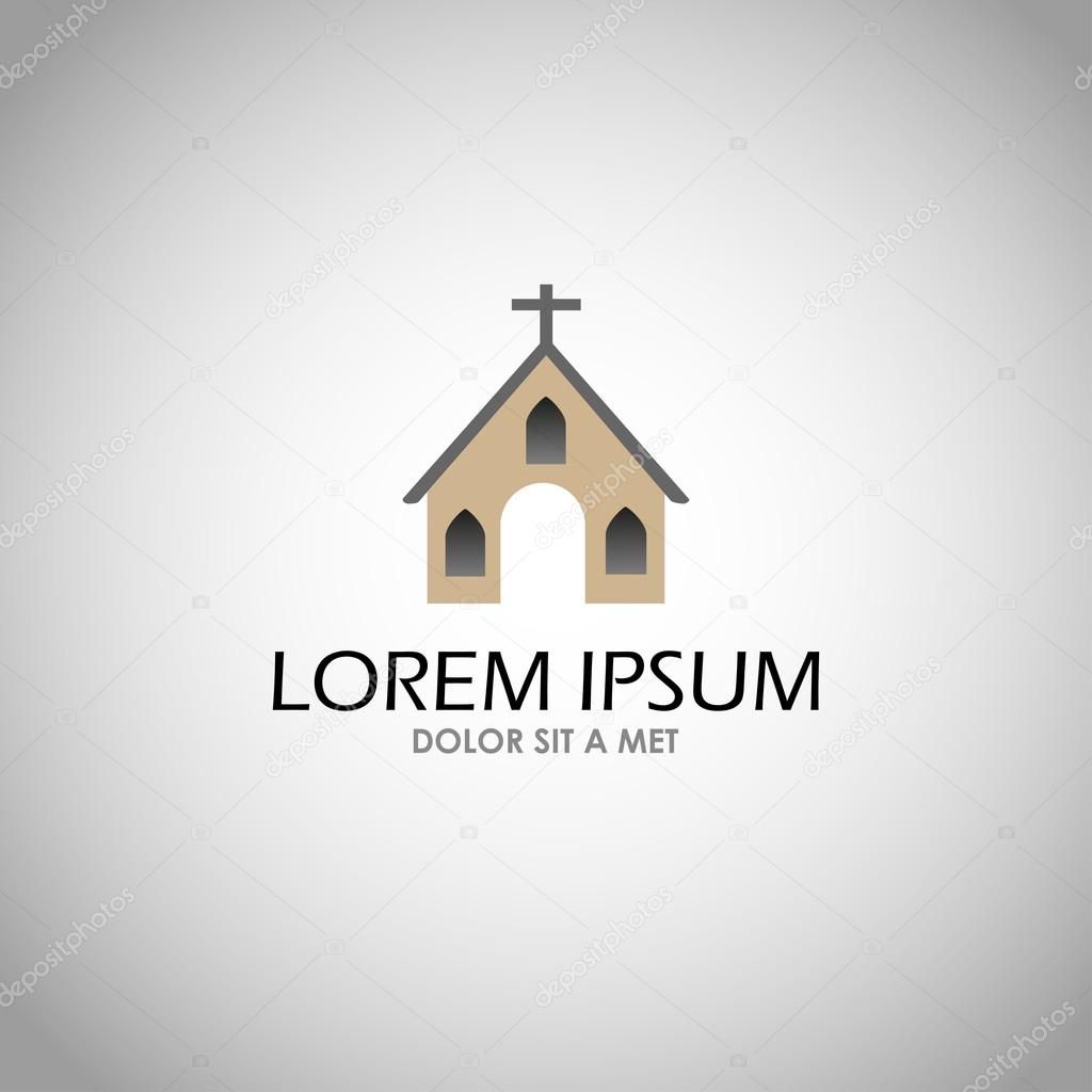 House Church Icon Vector