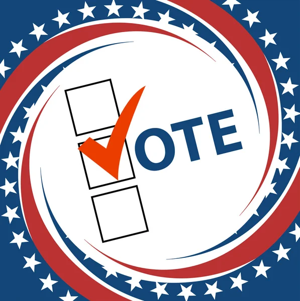 Voto Simboli progettazione vettoriale elezioni presidenziali — Vettoriale Stock