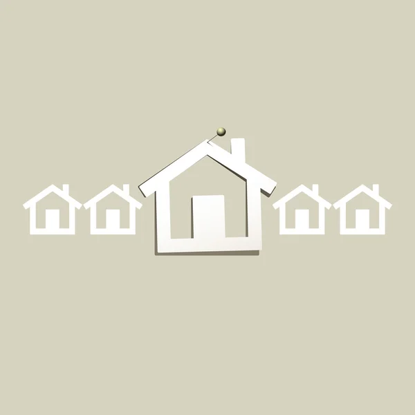 Vecteur immobilier — Image vectorielle