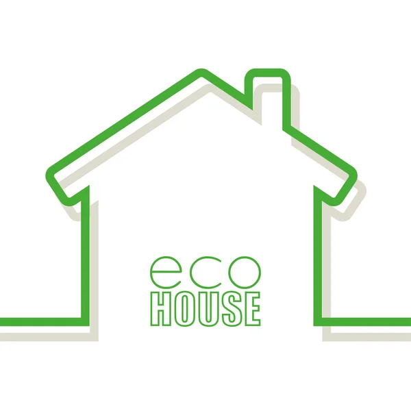 Eco House Banners — Stock Vector