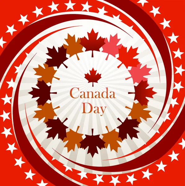 Canada Day vector background — Stock Vector