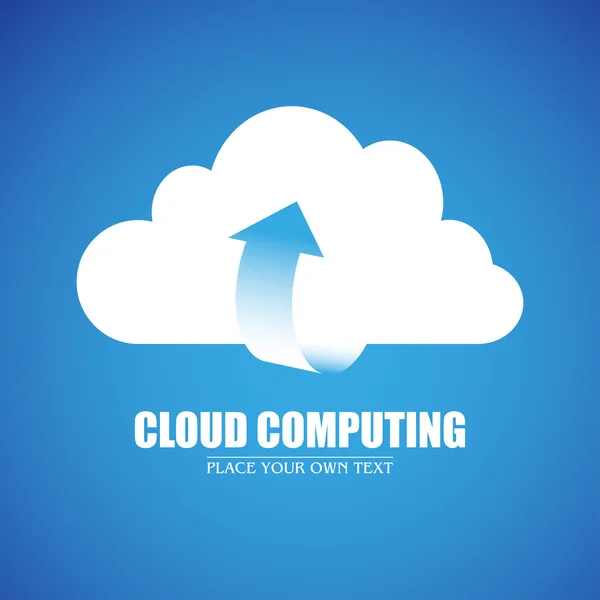 Conceito de computação em nuvem —  Vetores de Stock