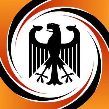 Bir kartal vektörünün Heraldik sembolleri