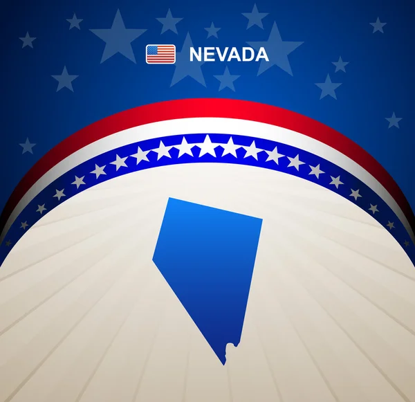 Nevada mapa vector fondo — Archivo Imágenes Vectoriales