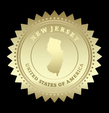 wisconsin Haritası ile altın yıldız etiketi