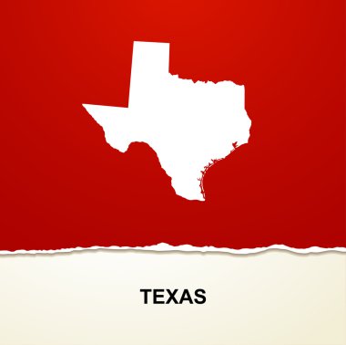 Texas harita vektör arka plan