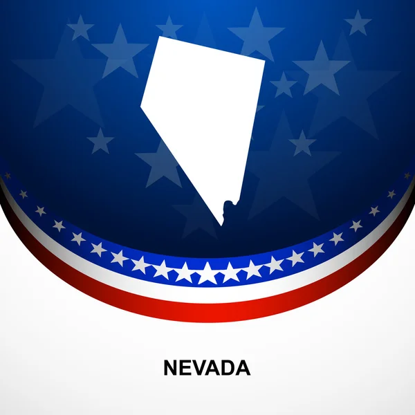 Nevada mapa vector fondo — Vector de stock