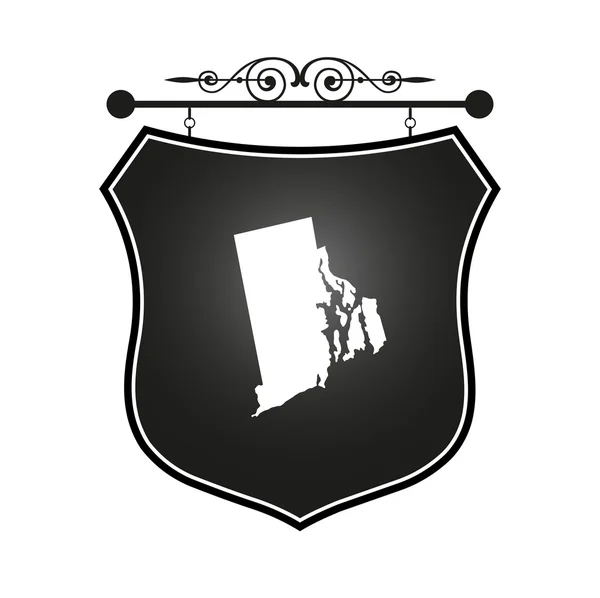 Rhode island megjelenítése a heraldikai jel — Stock Vector