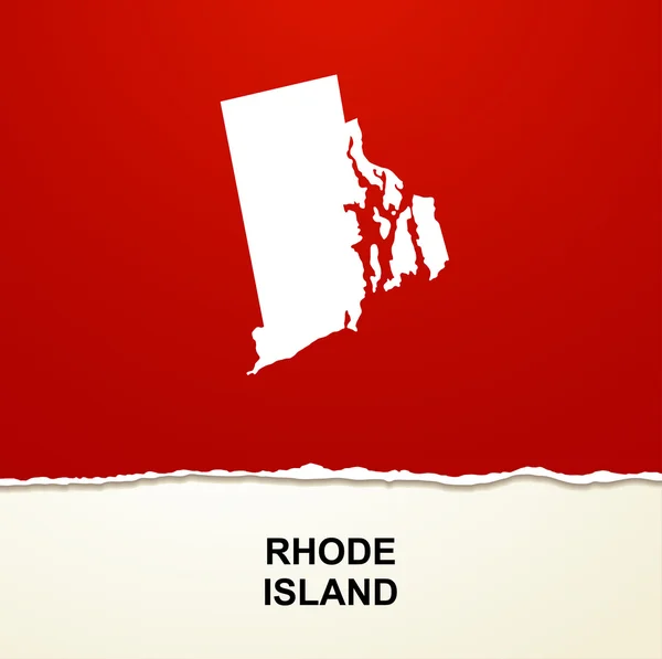罗德岛地图矢量背景 — 图库矢量图片