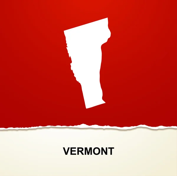 Vermont mapa vector fondo — Archivo Imágenes Vectoriales